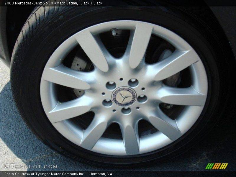Black / Black 2008 Mercedes-Benz S 550 4Matic Sedan