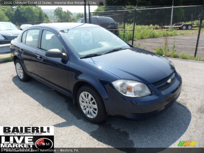 Imperial Blue Metallic / Gray 2010 Chevrolet Cobalt LS Sedan
