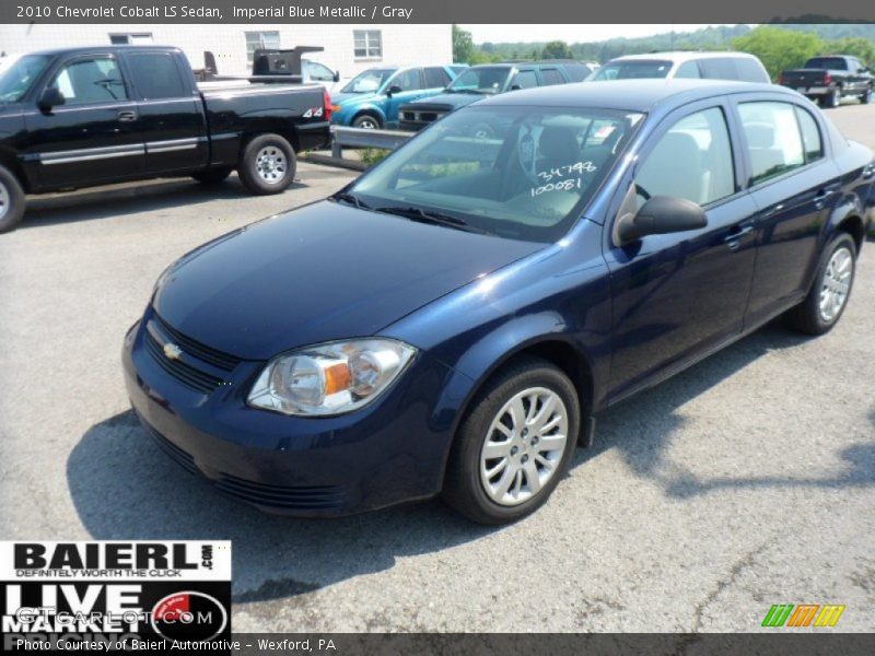 Imperial Blue Metallic / Gray 2010 Chevrolet Cobalt LS Sedan