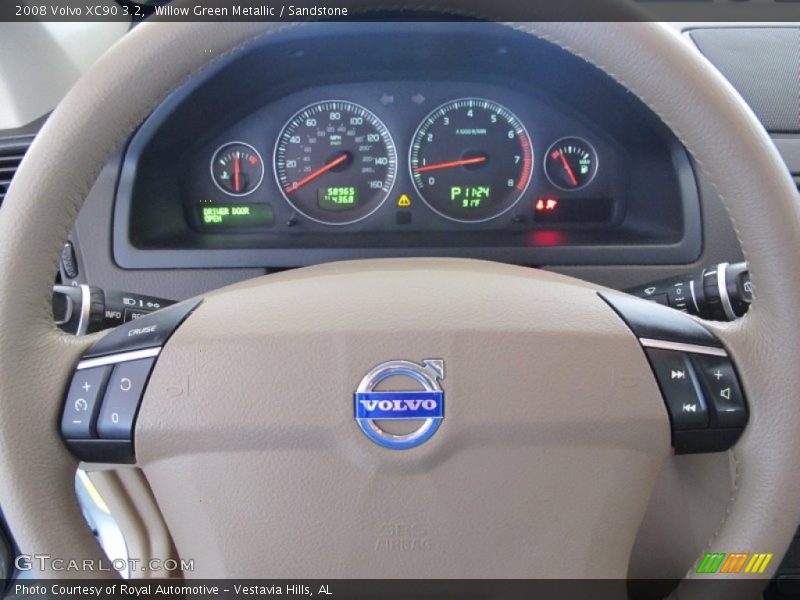 Willow Green Metallic / Sandstone 2008 Volvo XC90 3.2