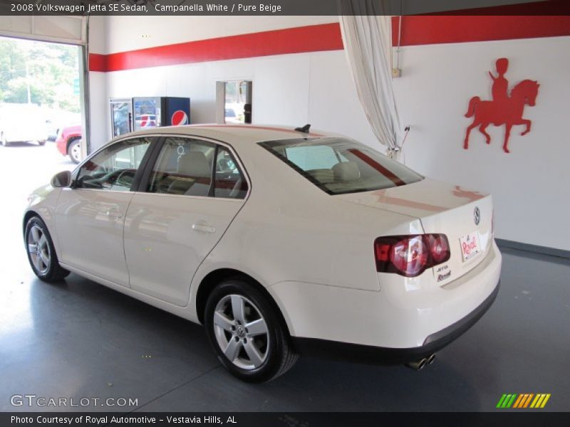Campanella White / Pure Beige 2008 Volkswagen Jetta SE Sedan