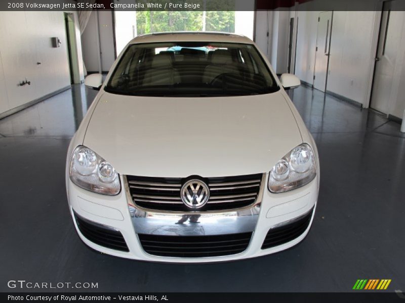 Campanella White / Pure Beige 2008 Volkswagen Jetta SE Sedan