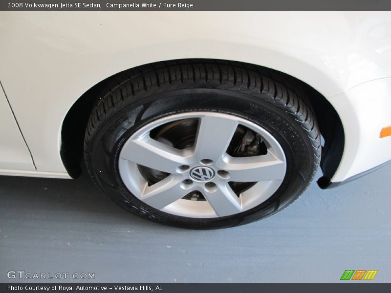 Campanella White / Pure Beige 2008 Volkswagen Jetta SE Sedan
