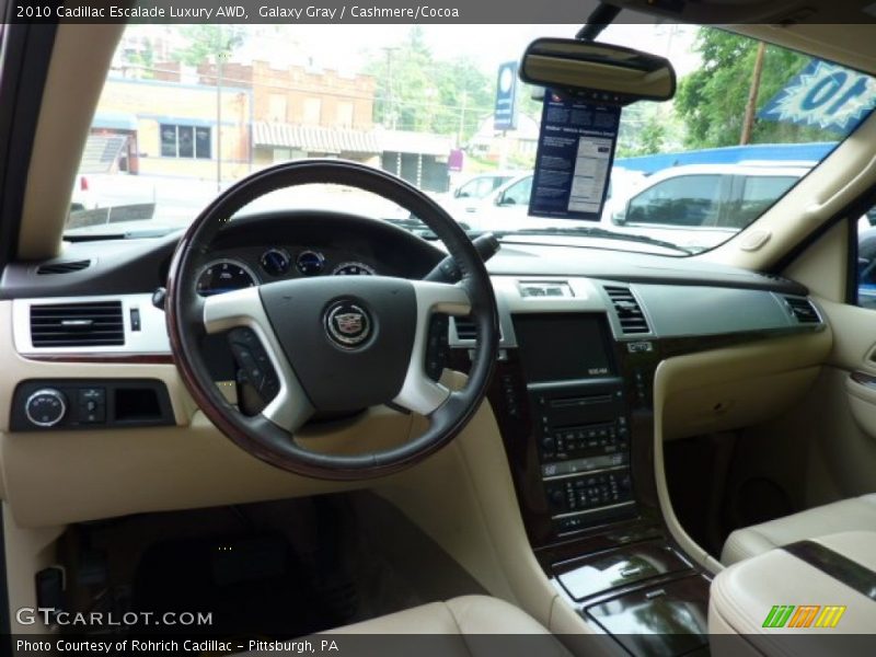 Galaxy Gray / Cashmere/Cocoa 2010 Cadillac Escalade Luxury AWD