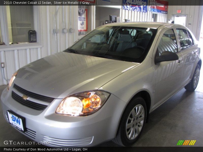 Silver Ice Metallic / Gray 2010 Chevrolet Cobalt LS Sedan