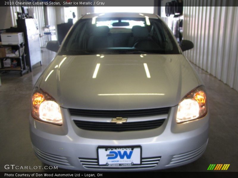 Silver Ice Metallic / Gray 2010 Chevrolet Cobalt LS Sedan