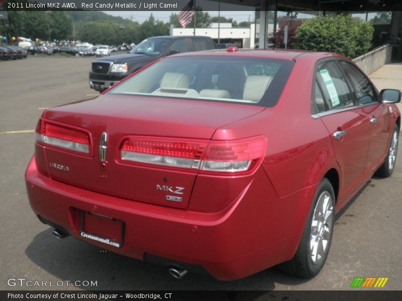 Red Candy Metallic / Light Camel 2011 Lincoln MKZ AWD
