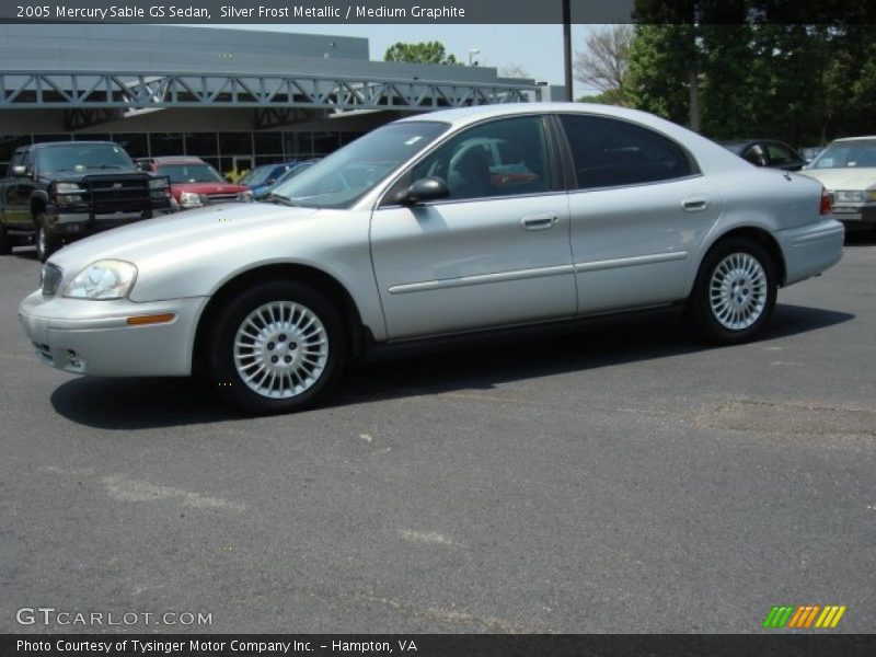 Silver Frost Metallic / Medium Graphite 2005 Mercury Sable GS Sedan