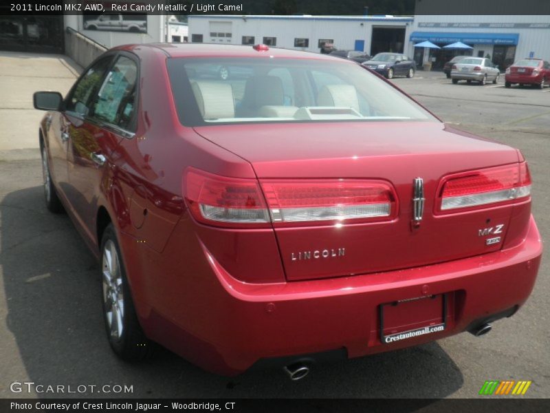 Red Candy Metallic / Light Camel 2011 Lincoln MKZ AWD