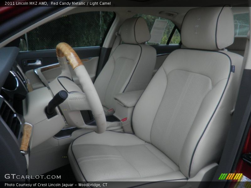 Red Candy Metallic / Light Camel 2011 Lincoln MKZ AWD