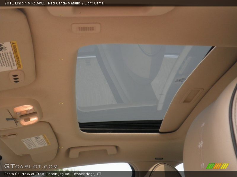 Red Candy Metallic / Light Camel 2011 Lincoln MKZ AWD