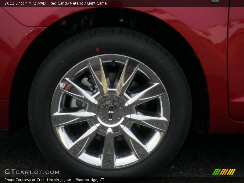 Red Candy Metallic / Light Camel 2011 Lincoln MKZ AWD