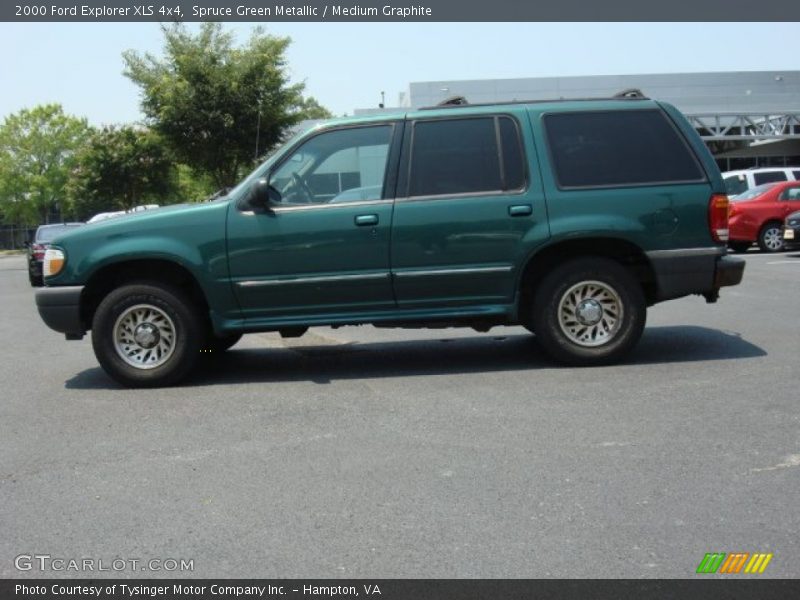 Spruce Green Metallic / Medium Graphite 2000 Ford Explorer XLS 4x4