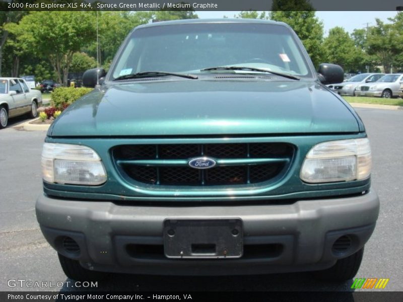 Spruce Green Metallic / Medium Graphite 2000 Ford Explorer XLS 4x4