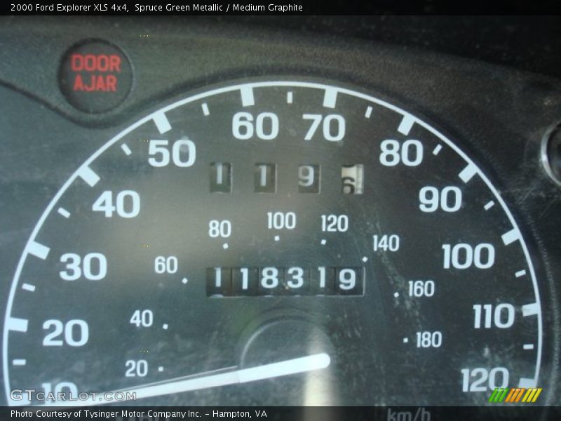 Spruce Green Metallic / Medium Graphite 2000 Ford Explorer XLS 4x4