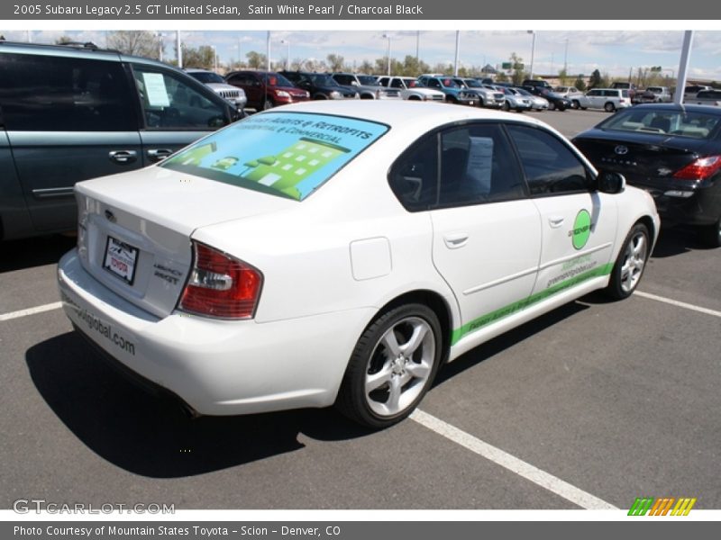 Satin White Pearl / Charcoal Black 2005 Subaru Legacy 2.5 GT Limited Sedan