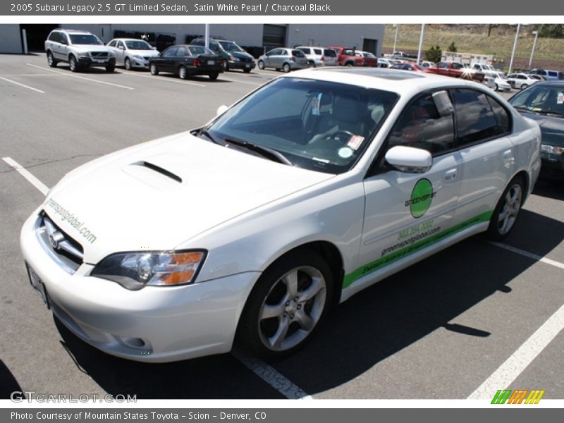 Satin White Pearl / Charcoal Black 2005 Subaru Legacy 2.5 GT Limited Sedan