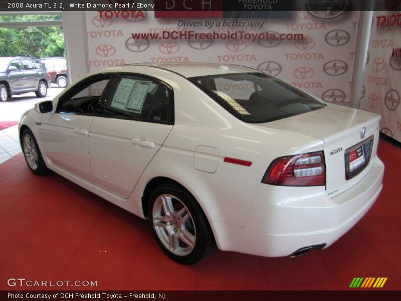 White Diamond Pearl / Ebony 2008 Acura TL 3.2