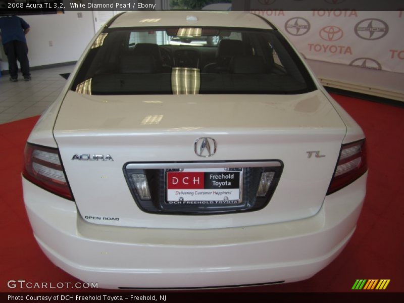 White Diamond Pearl / Ebony 2008 Acura TL 3.2