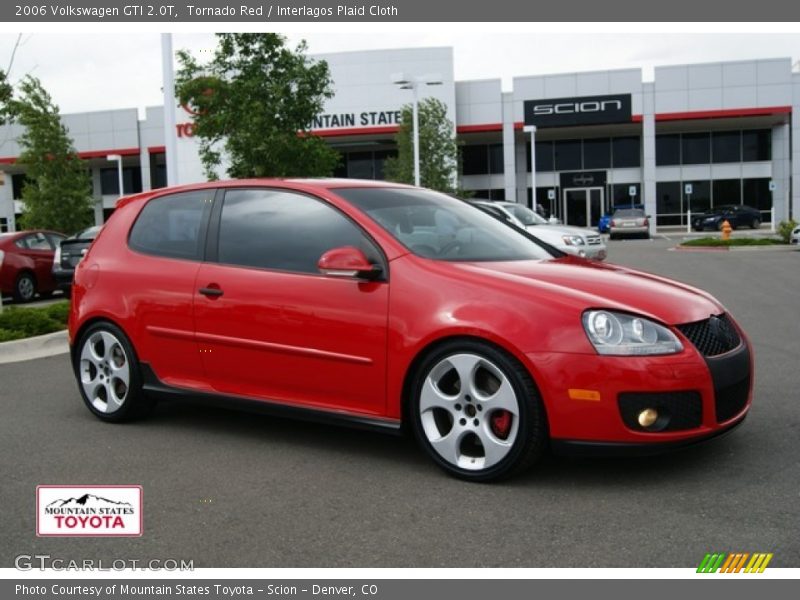 Tornado Red / Interlagos Plaid Cloth 2006 Volkswagen GTI 2.0T