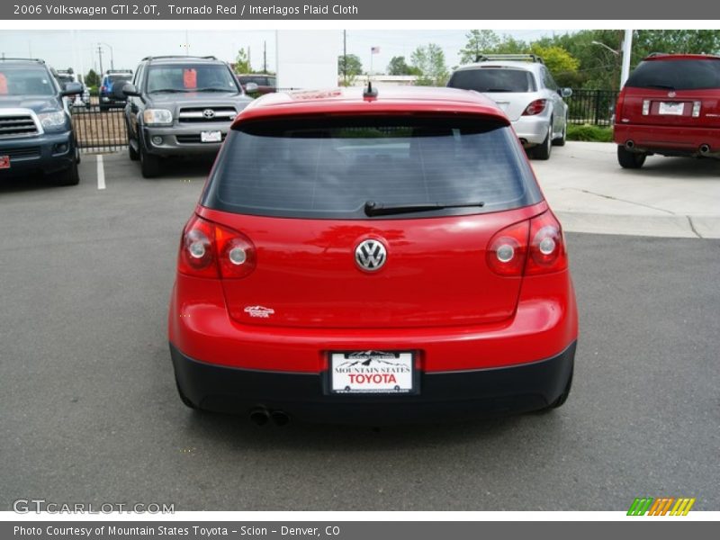 Tornado Red / Interlagos Plaid Cloth 2006 Volkswagen GTI 2.0T