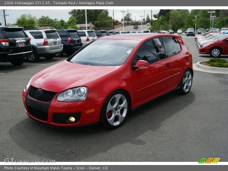 Tornado Red / Interlagos Plaid Cloth 2006 Volkswagen GTI 2.0T