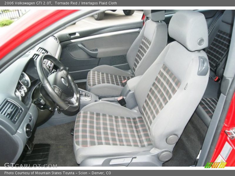 Tornado Red / Interlagos Plaid Cloth 2006 Volkswagen GTI 2.0T