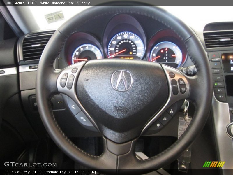 White Diamond Pearl / Ebony 2008 Acura TL 3.2