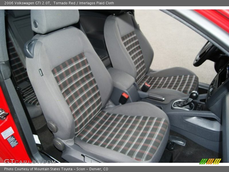 Tornado Red / Interlagos Plaid Cloth 2006 Volkswagen GTI 2.0T
