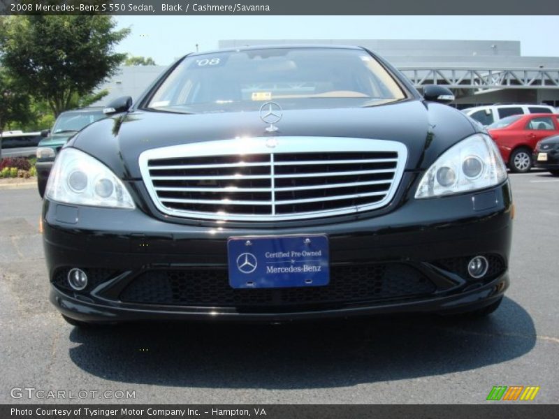 Black / Cashmere/Savanna 2008 Mercedes-Benz S 550 Sedan