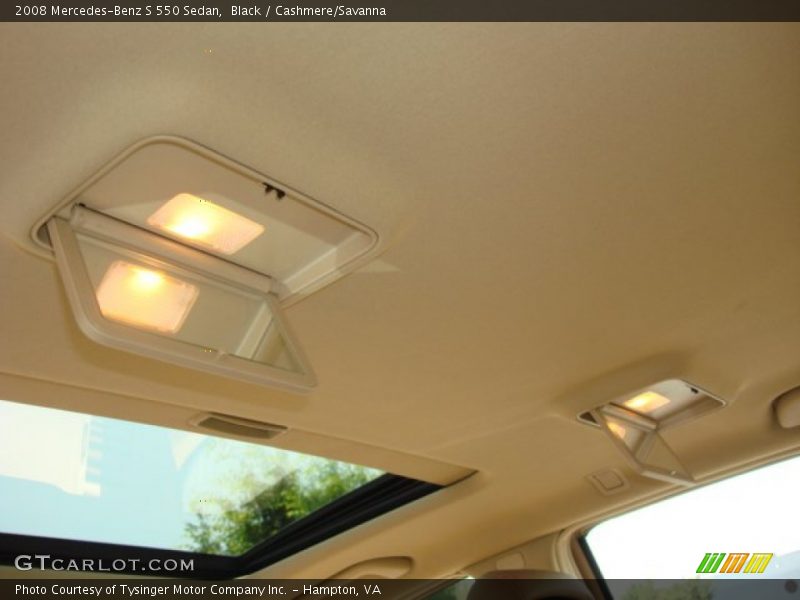 Black / Cashmere/Savanna 2008 Mercedes-Benz S 550 Sedan
