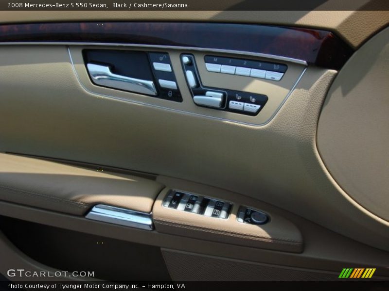 Black / Cashmere/Savanna 2008 Mercedes-Benz S 550 Sedan
