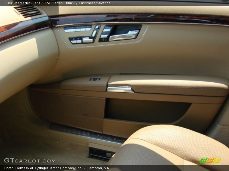 Black / Cashmere/Savanna 2008 Mercedes-Benz S 550 Sedan