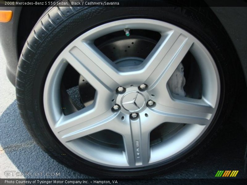 Black / Cashmere/Savanna 2008 Mercedes-Benz S 550 Sedan