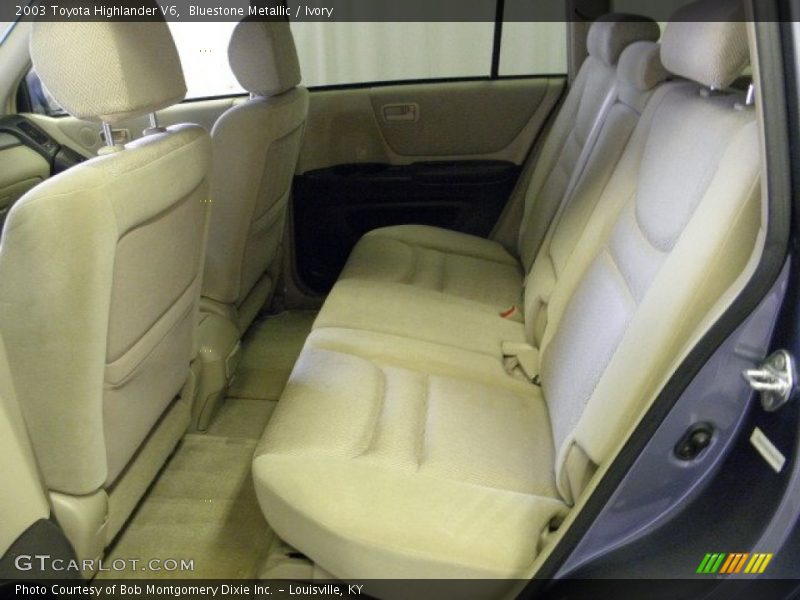 Bluestone Metallic / Ivory 2003 Toyota Highlander V6