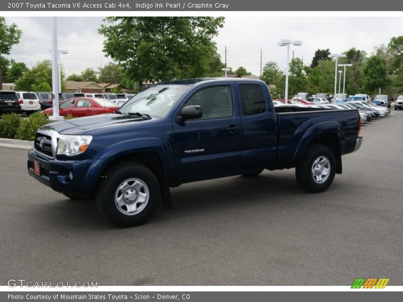 Indigo Ink Pearl / Graphite Gray 2007 Toyota Tacoma V6 Access Cab 4x4