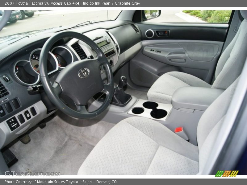 Indigo Ink Pearl / Graphite Gray 2007 Toyota Tacoma V6 Access Cab 4x4