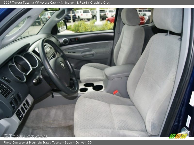 Indigo Ink Pearl / Graphite Gray 2007 Toyota Tacoma V6 Access Cab 4x4