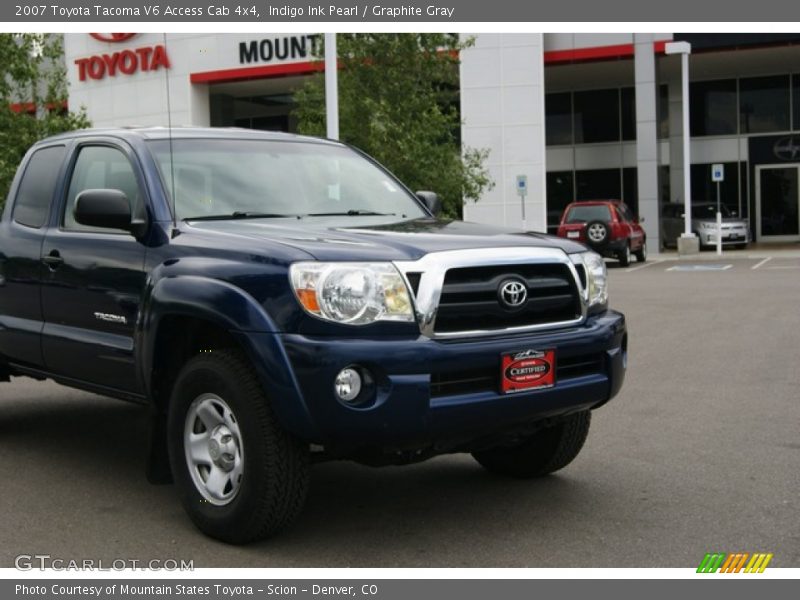 Indigo Ink Pearl / Graphite Gray 2007 Toyota Tacoma V6 Access Cab 4x4