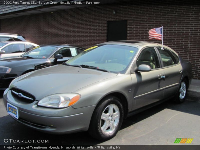 Spruce Green Metallic / Medium Parchment 2001 Ford Taurus SEL