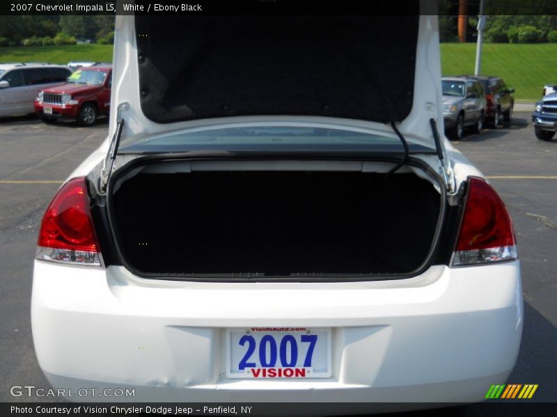 White / Ebony Black 2007 Chevrolet Impala LS