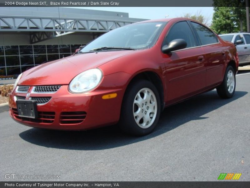 Blaze Red Pearlcoat / Dark Slate Gray 2004 Dodge Neon SXT