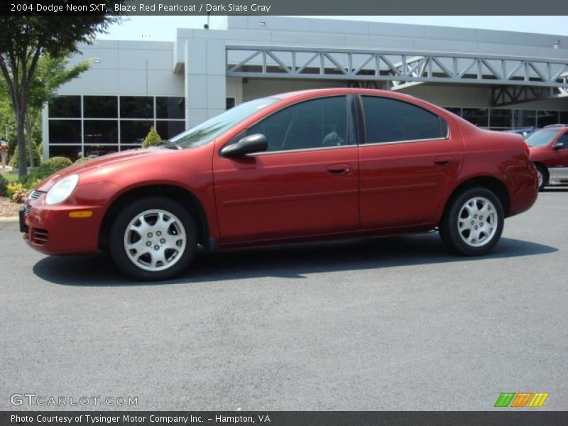 Blaze Red Pearlcoat / Dark Slate Gray 2004 Dodge Neon SXT