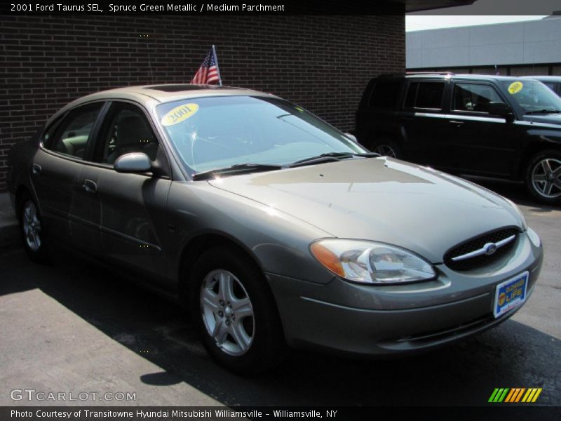 Spruce Green Metallic / Medium Parchment 2001 Ford Taurus SEL