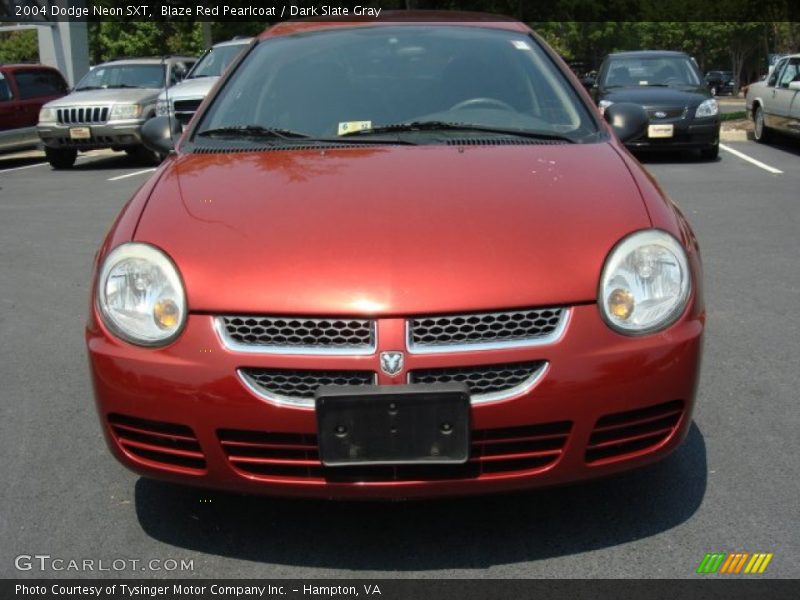 Blaze Red Pearlcoat / Dark Slate Gray 2004 Dodge Neon SXT