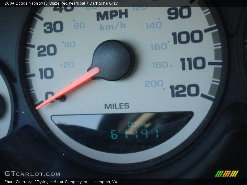 Blaze Red Pearlcoat / Dark Slate Gray 2004 Dodge Neon SXT