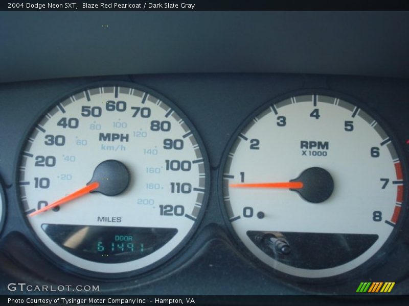 Blaze Red Pearlcoat / Dark Slate Gray 2004 Dodge Neon SXT