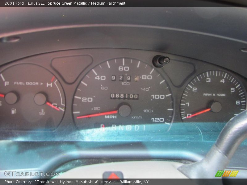 Spruce Green Metallic / Medium Parchment 2001 Ford Taurus SEL