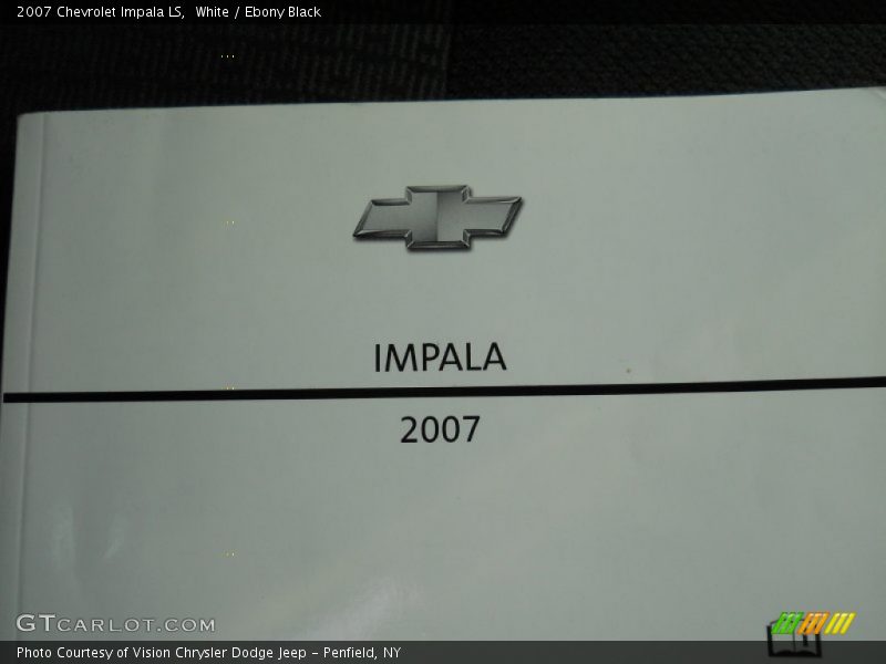 Books/Manuals of 2007 Impala LS