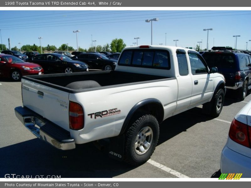 White / Gray 1998 Toyota Tacoma V6 TRD Extended Cab 4x4